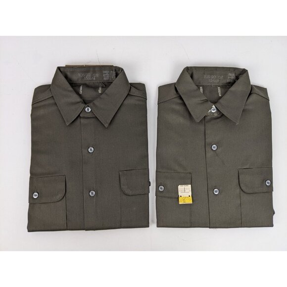 Vintage Dead Stock Union Made Fisher Scientific Button Down Shirt Mens Size 15.5 - Picture 1 of 10